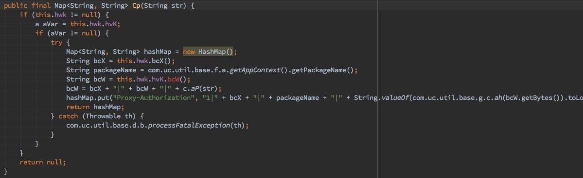 UC浏览器拼接Proxy-Authorization