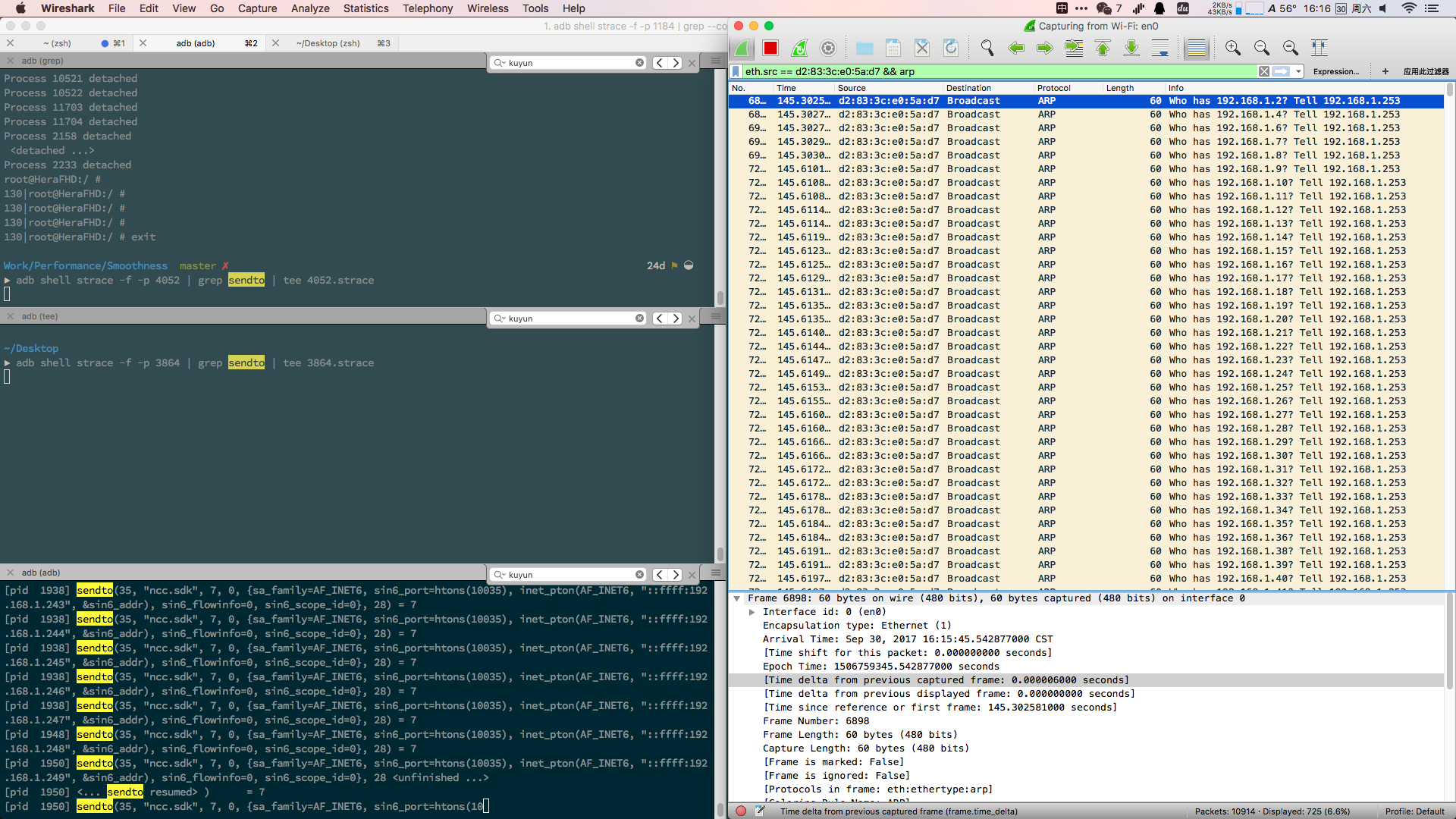 Android Arp Storm Strace
